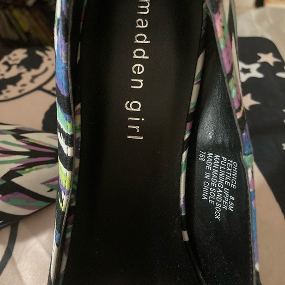 Madden girl size 8.5 m heels multicolored - Picture 4 of 8